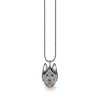 Black Rhodium & Diamond Husky Charm
