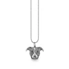 Black Rhodium & Diamond Pitbull Charm