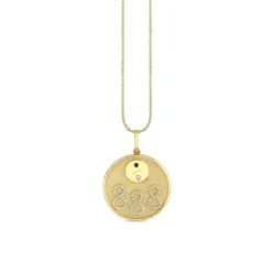 Gold & Diamond 888 Angel Number Charm