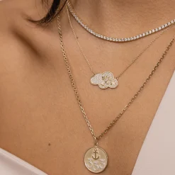 Gold & Diamond 333 Angel Number Charm