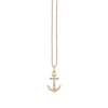 Gold & Diamond Anchor Charm