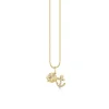Gold & Diamond Anchor Shell Cluster Charm