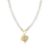 Gold & Diamond Angel Heart Moonstone Necklace