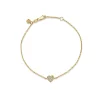 Gold & Diamond Baby Heart Bracelet