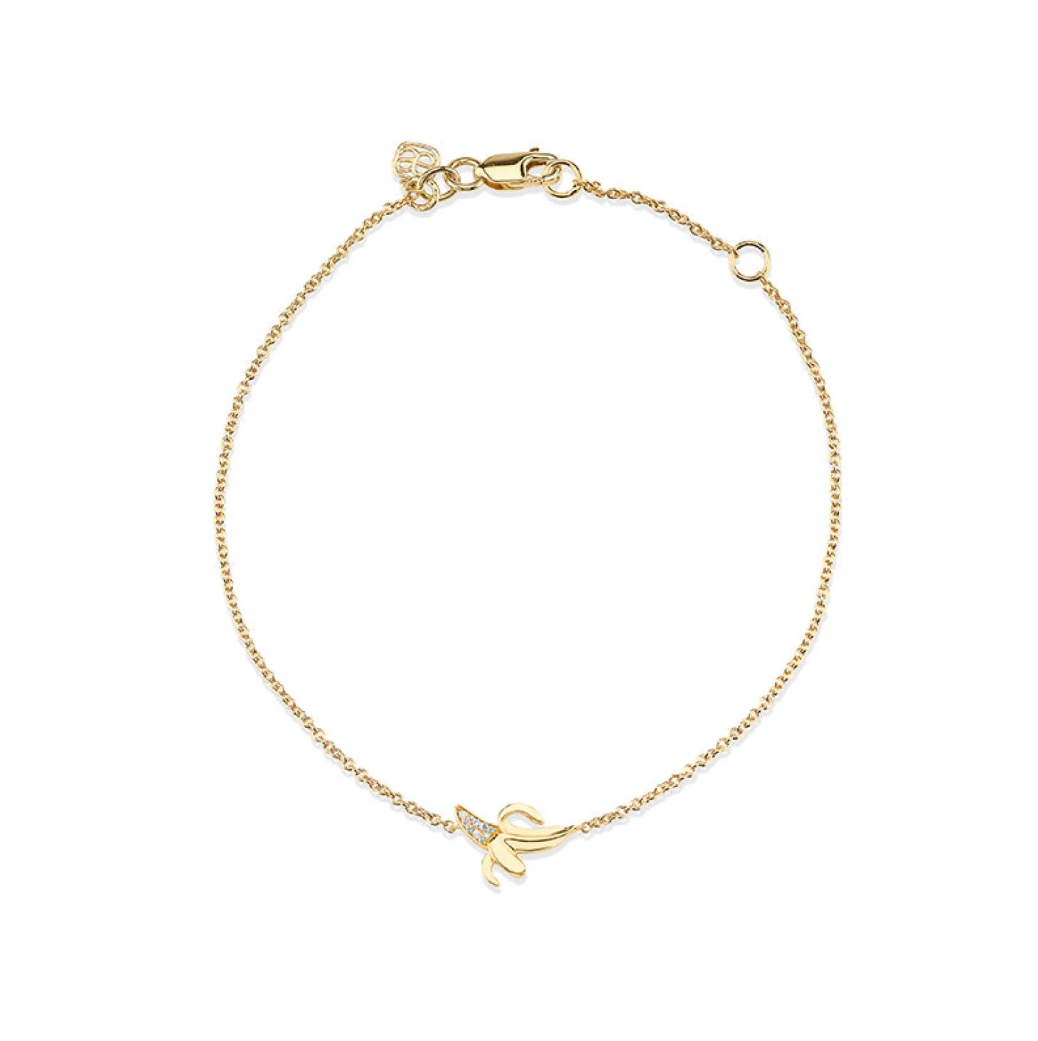 Gold & Diamond Banana Bracelet