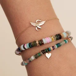 Gold & Diamond Banana Bracelet