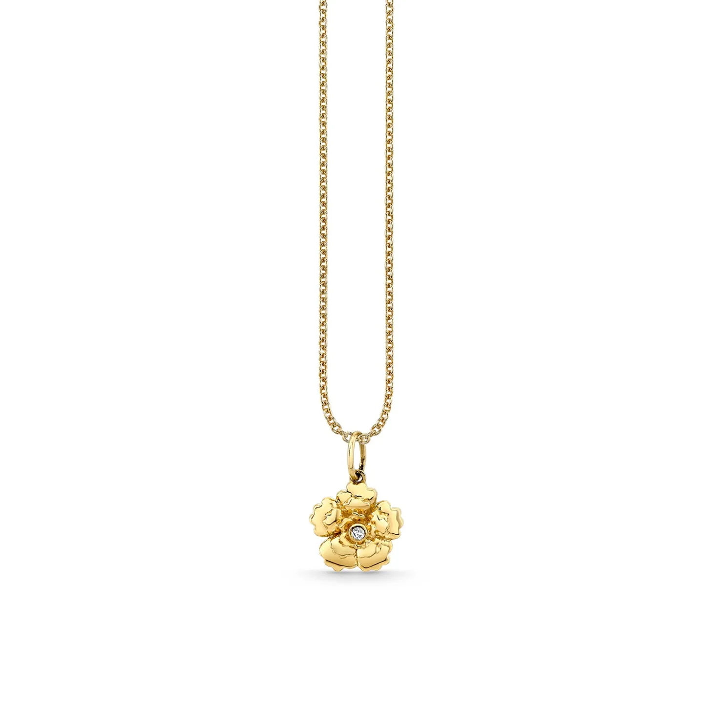 Gold & Diamond Begonia Charm