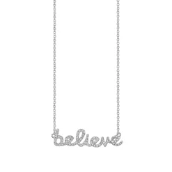 Gold & Diamond Believe Necklace