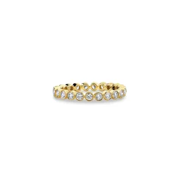 Gold & Diamond Bezel Eternity Ring