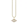 Gold & Diamond Bezel Eye Charm