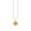 Gold & Diamond Bezel Rose Charm