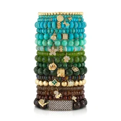 Gold & Diamond Bezel Rose on Canadian Jade