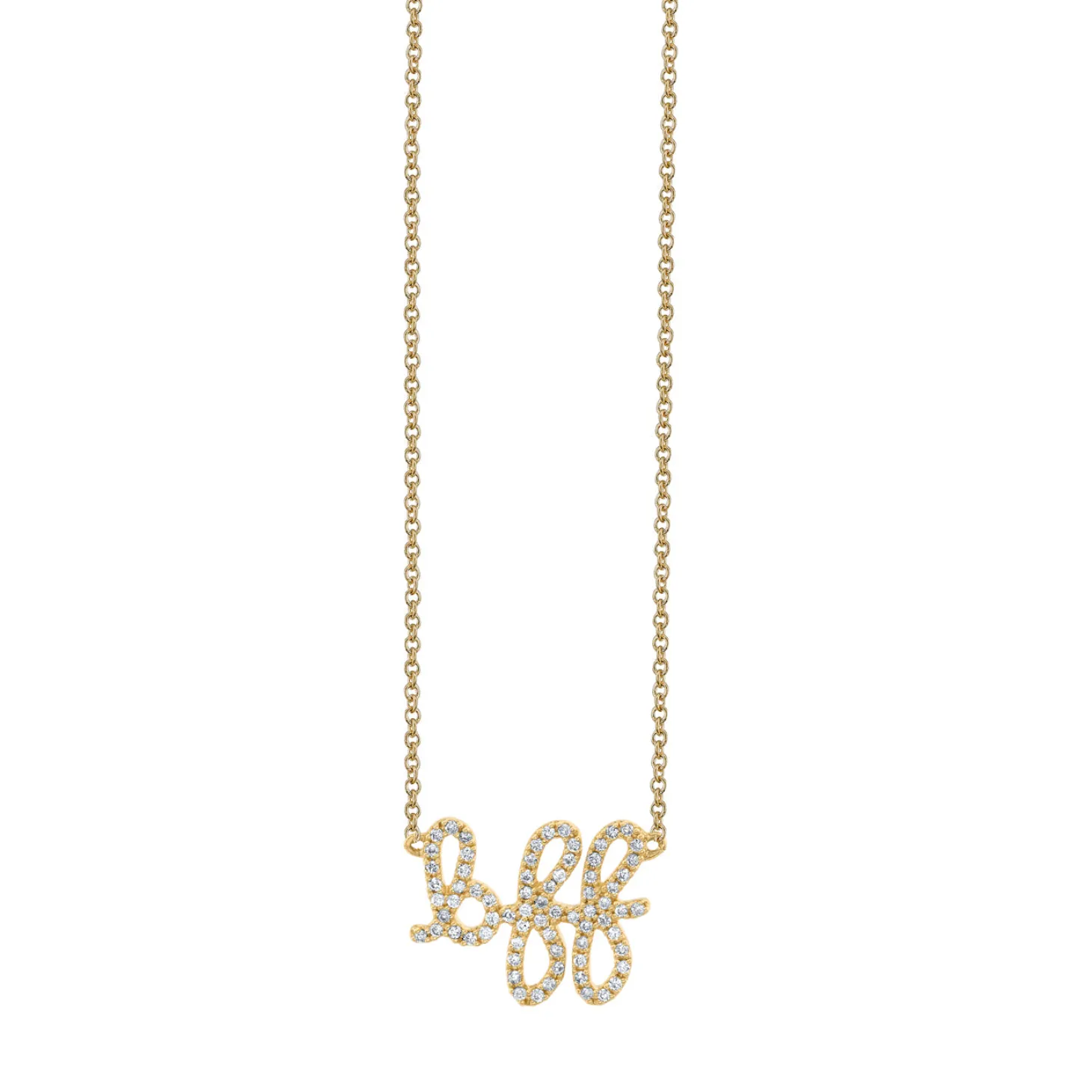 Gold & Diamond BFF Necklace