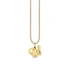 Gold & Diamond Bunny Charm