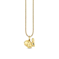 Gold & Diamond Bunny Charm