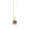 Gold & Diamond Burger Charm