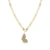 Gold & Diamond Butterfly Opal Necklace
