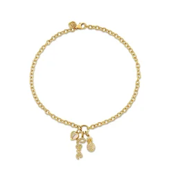 Gold & Diamond Cali Love Anklet