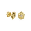 Gold & Diamond Camellia Stud