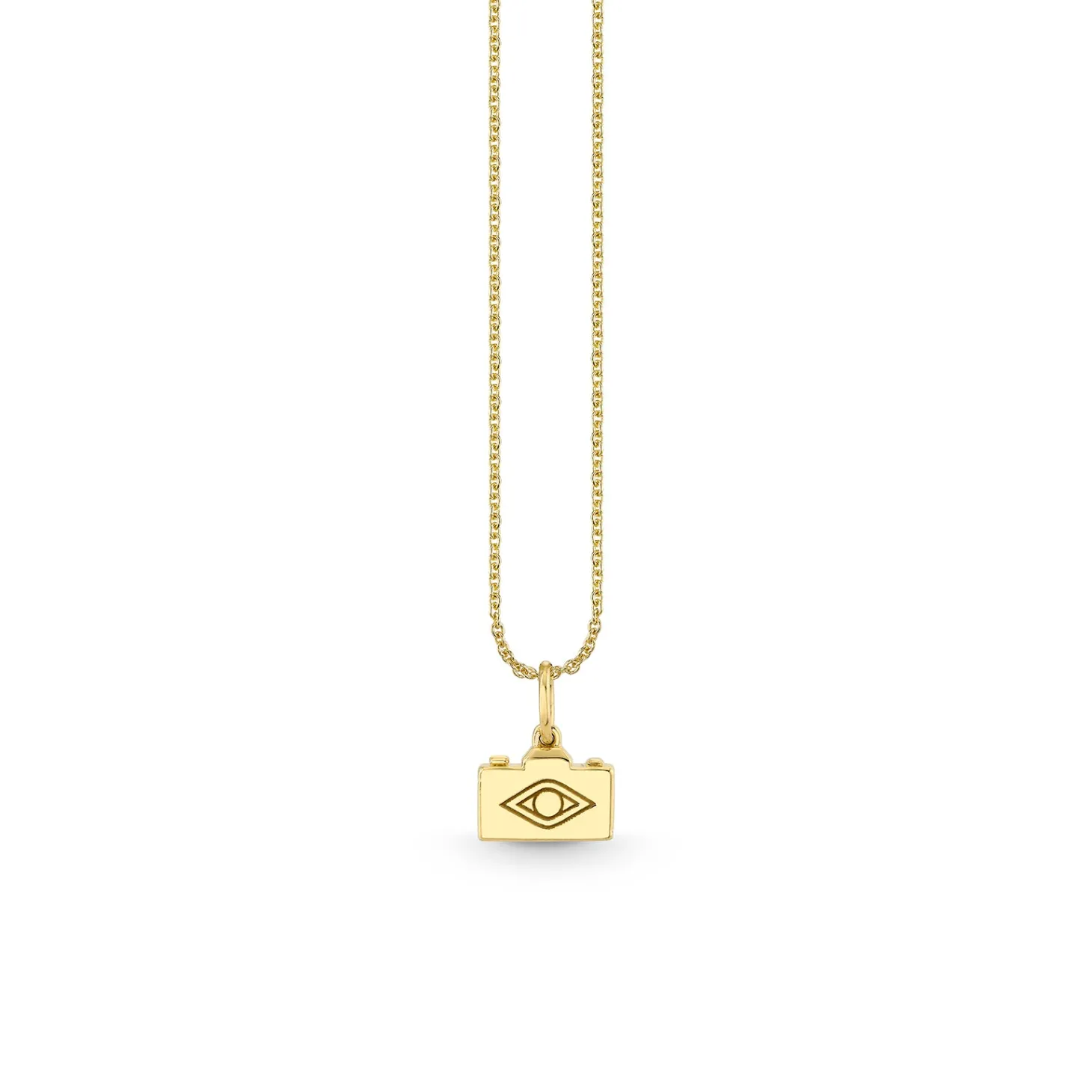 Gold & Diamond Camera Charm