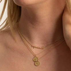 Gold & Diamond Cancer Zodiac Medallion