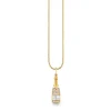 Gold & Diamond Champagne Bottle Charm