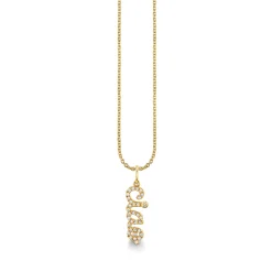 Gold & Diamond Ciao Script Charm