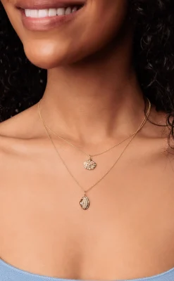 Gold & Diamond Clam Charm