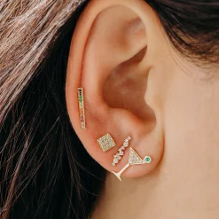 Gold & Diamond Cocktail Bar Stud