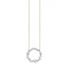 Gold & Diamond Cocktail Circle Necklace