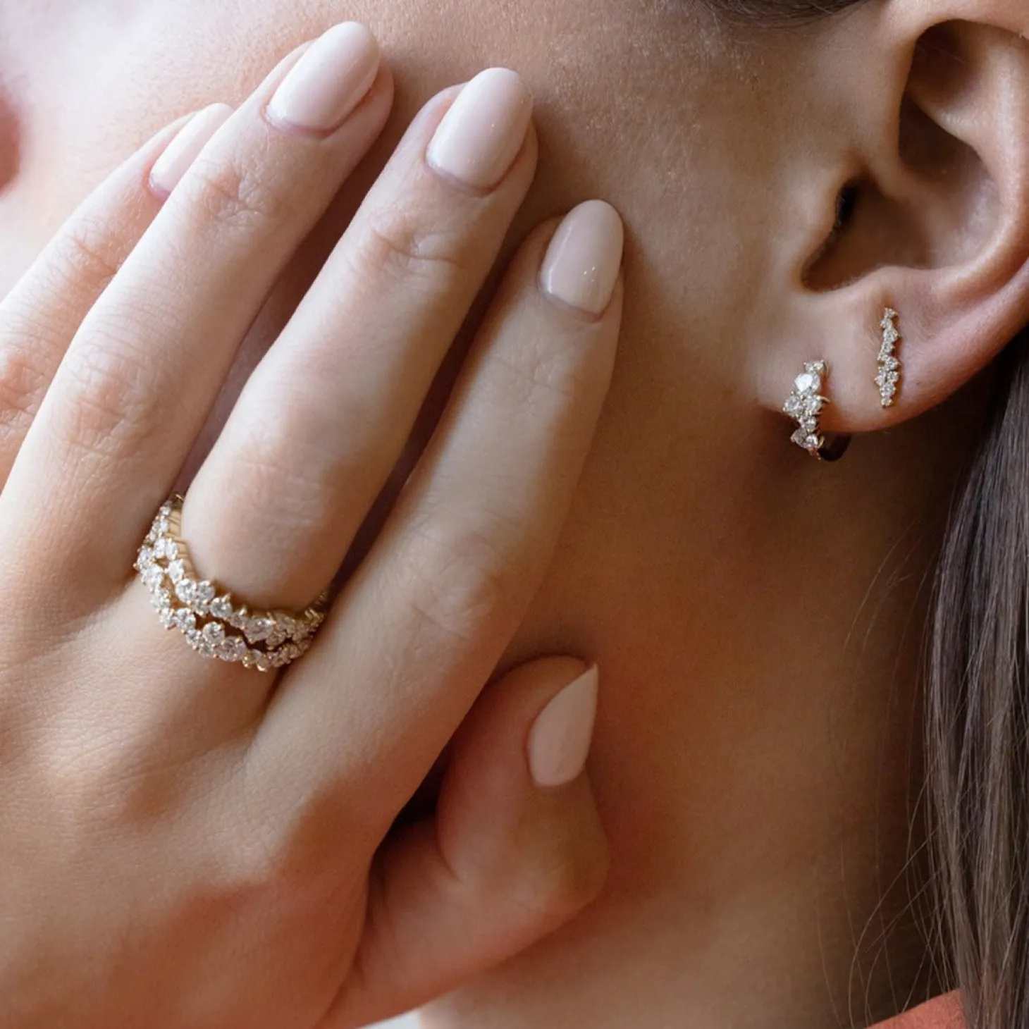 Gold & Diamond Cocktail Eternity Ring