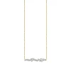 Gold & Diamond Cocktail Short Bar Necklace