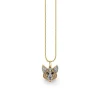 Gold & Diamond Corgi Charm