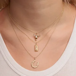 Gold & Diamond Cow Skull Charm