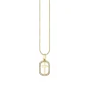 Gold & Diamond Cross Open Icon Charm