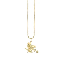 Gold & Diamond Cupid Charm