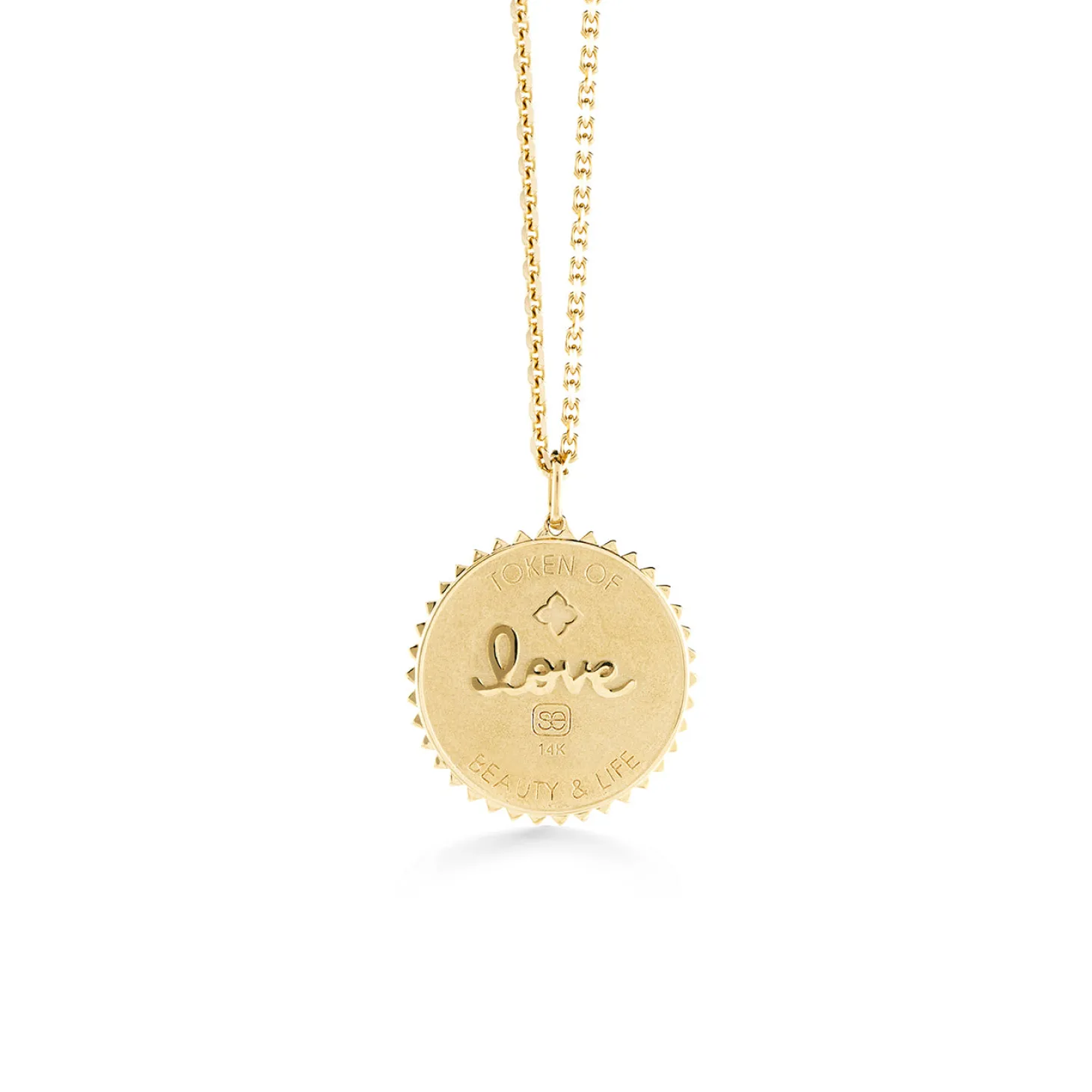 Gold & Diamond Desert Coin Charm