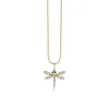 Gold & Diamond Dragonfly Charm
