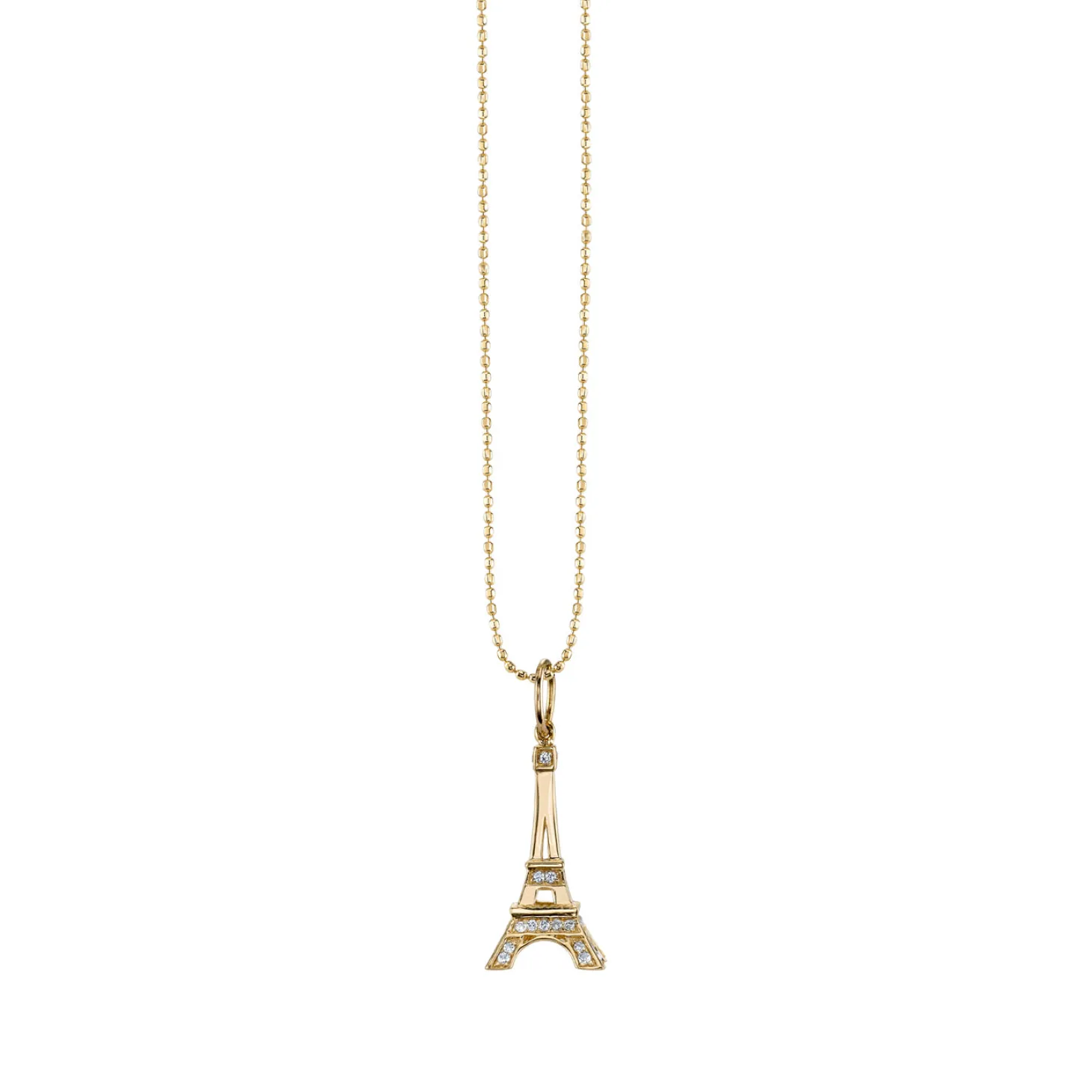 Gold & Diamond Eiffel Tower Charm