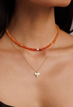 Gold & Diamond Elephant Tail Charm