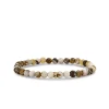 Gold & Diamond Eternity Rondelle on Wooden Opal