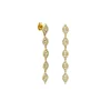 Gold & Diamond Eye Drop Earrings