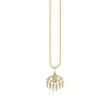 Gold & Diamond Eye Fringe Charm