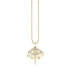 Gold & Diamond Eye Icon Fringes Charm