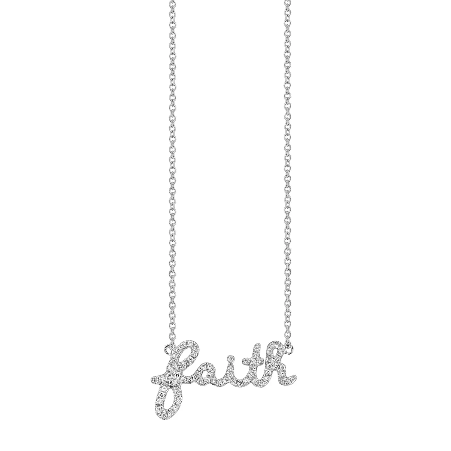 Gold & Diamond Faith Necklace