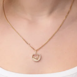 Gold & Diamond Fish Bowl Charm