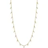 Gold & Diamond Fringe Drop Necklace