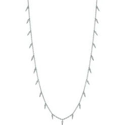 Gold & Diamond Fringe Drop Necklace