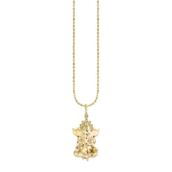 Gold & Diamond Ganesha Charm