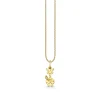 Gold & Diamond Giraffe Tail Charm